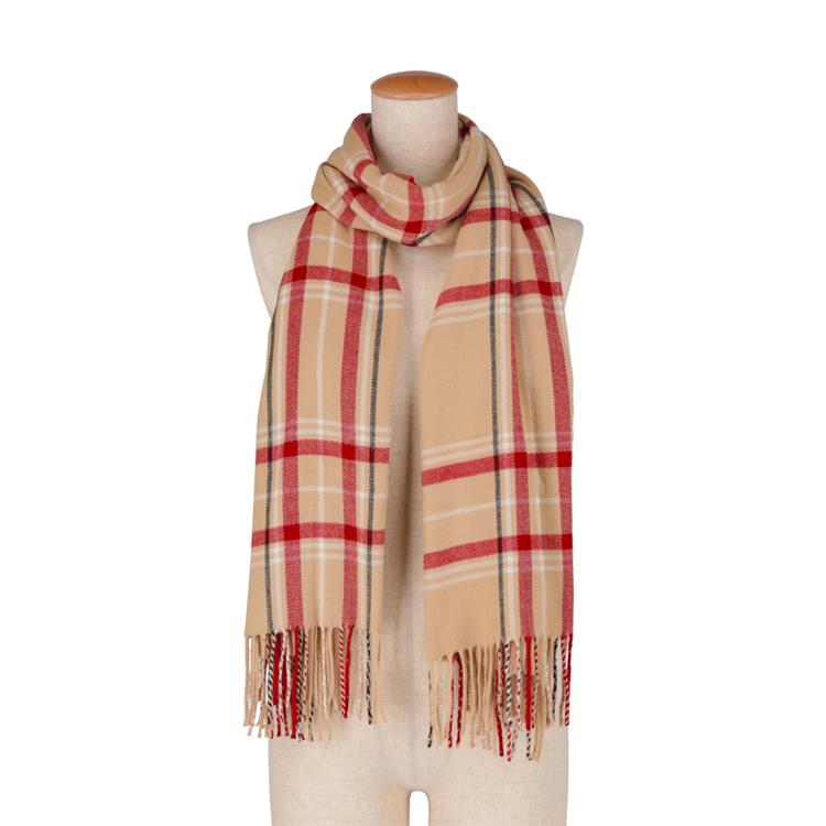 カシミヤタッチストール オンブレチェック ベージュ【ロフト限定】 オンブレチェック/ベージュ