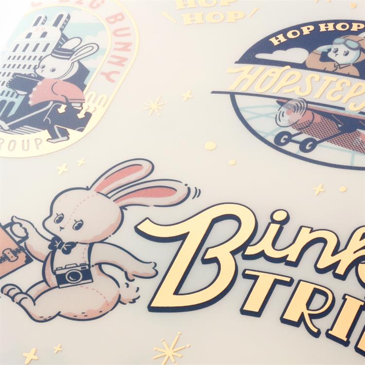 ダブルポケットファイル A5 オビワン×ロッカク Traveling Bunnies Traveling Bunnies