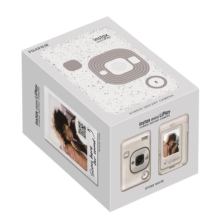 FUJI FILM instax mini LIPLAY STONE WHITE