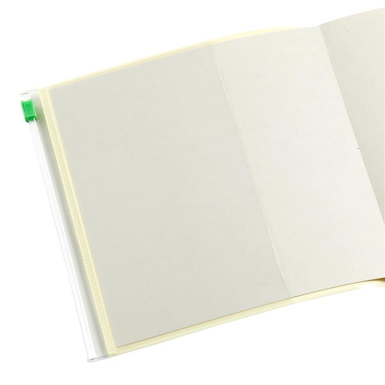 2026年3月始まり手帳 週間ブロック スクエア クリアスライドジッパー イエロー イエロー