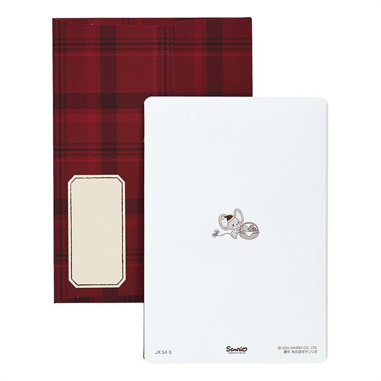 クリスマスカード ポップアップ サンリオキャラクターズ マイメロディ ツリー飾る マイメロディ