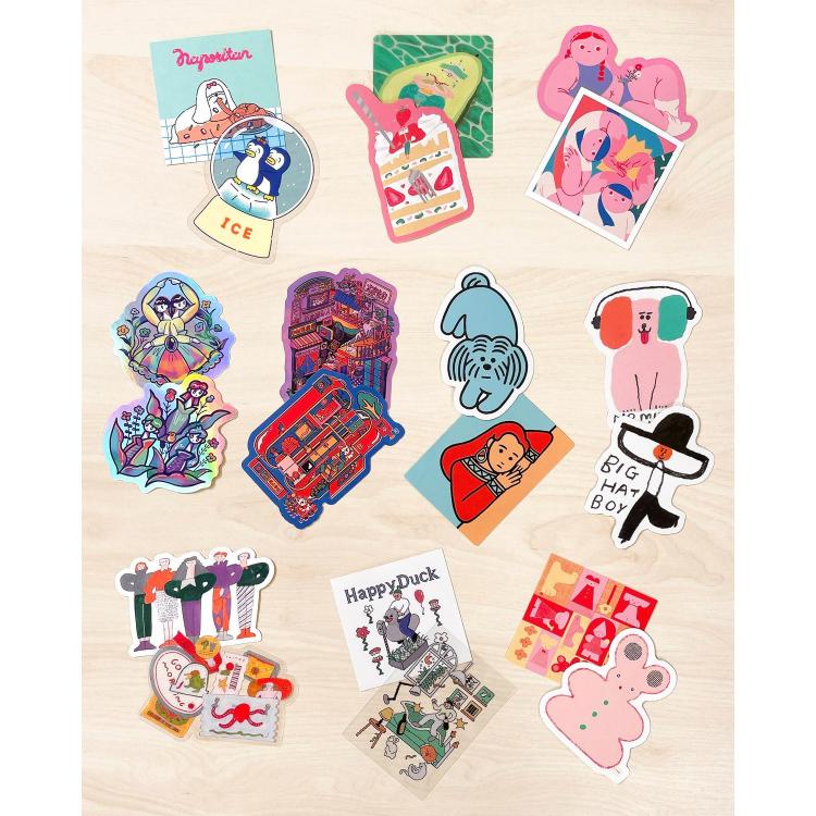 クリエイターズサーカス ステッカー かねこあみ LOVE(LOVE