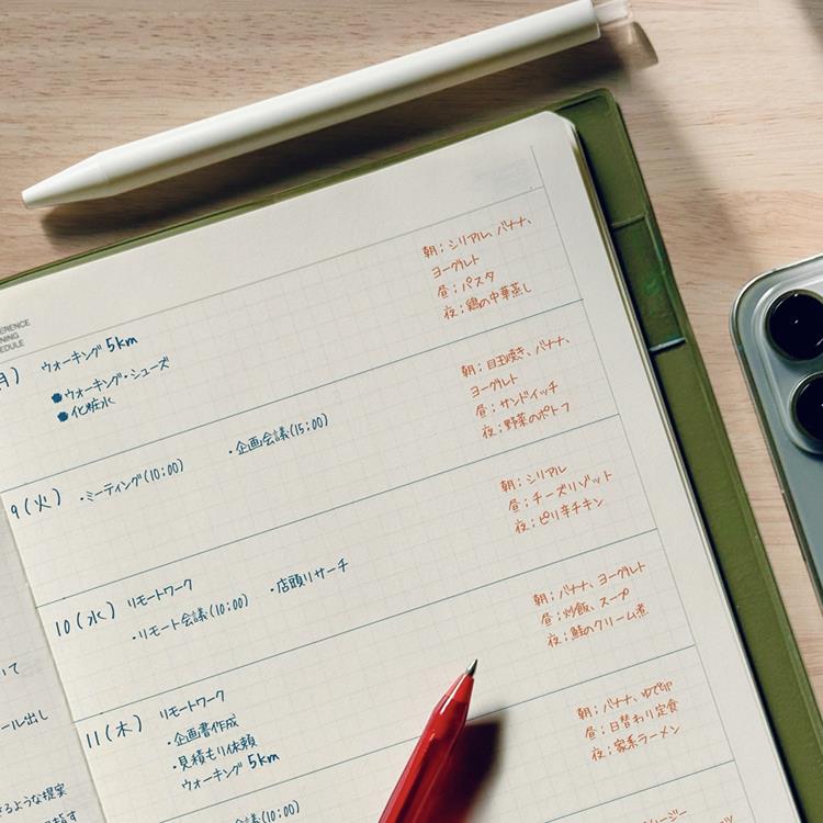 2025年12月始まり手帳 月間 A5 PM メタリック ゴールド ゴールド