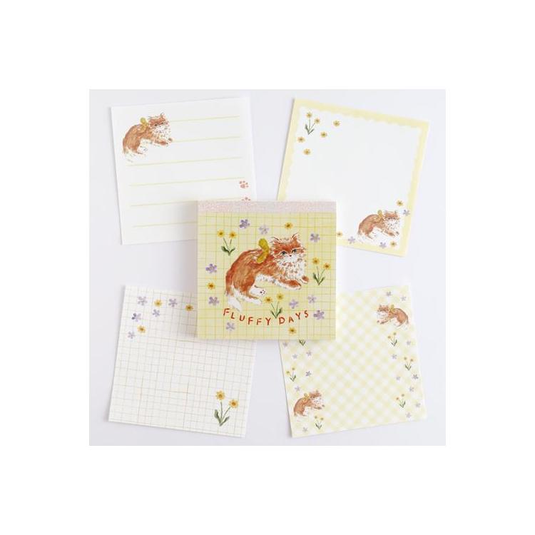 メモパッド・スクエア 利光春華 イエローリボンキャット イエローリボンキャット