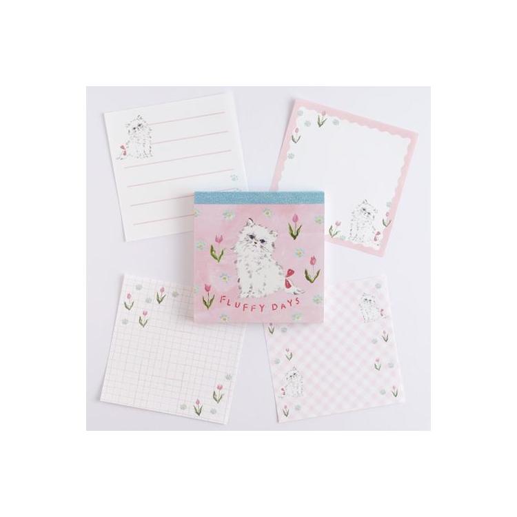 メモパッド・スクエア 利光春華 チューリップキャット チューリップキャット