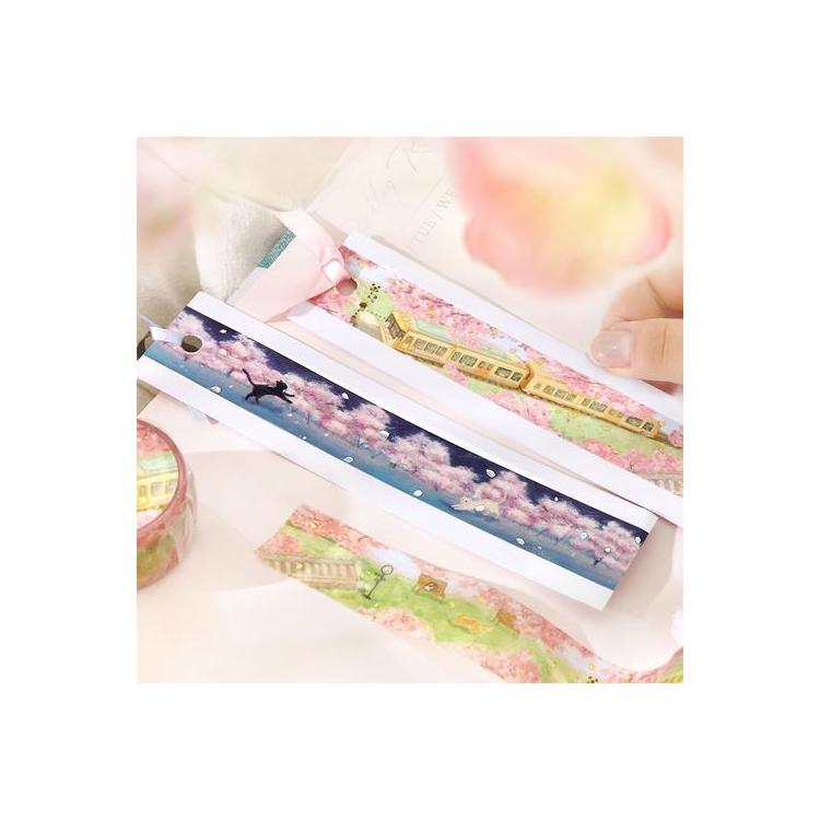 春柄 マスキングテープ 桜咲く電車通り 桜咲く電車通り