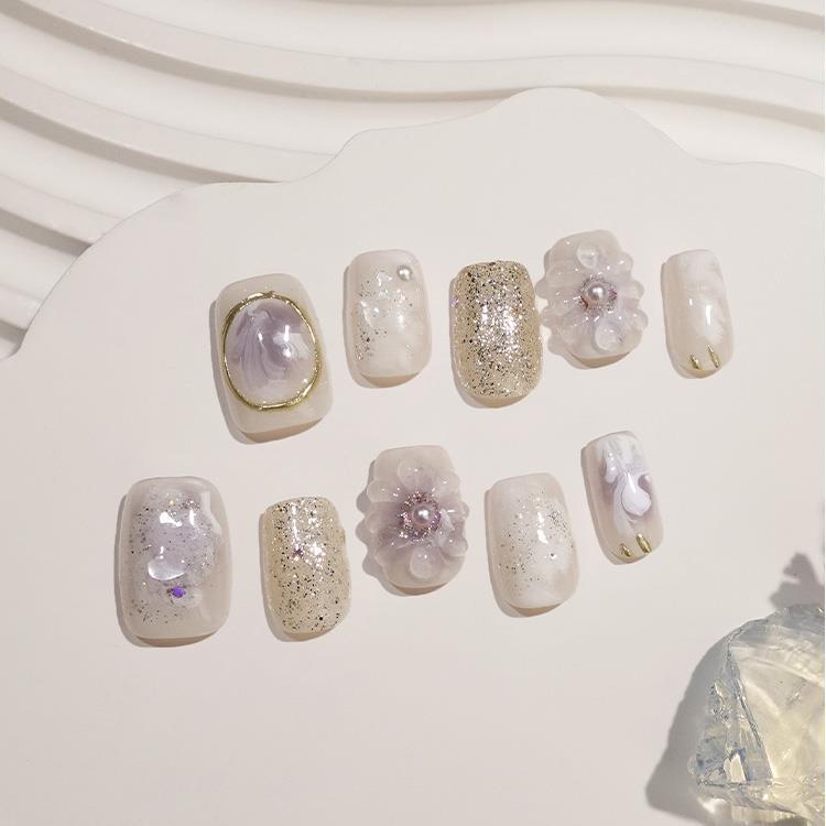 ネイルチップ Pearl Lilac