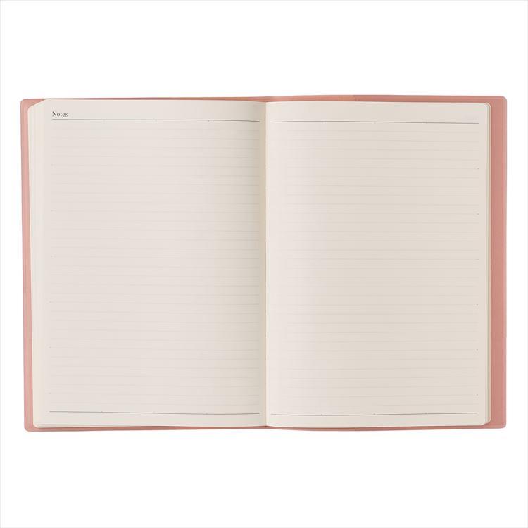 ２０２４年１月始まり手帳　デイリー　Ａ５　メモリー３　ピンク ピンク