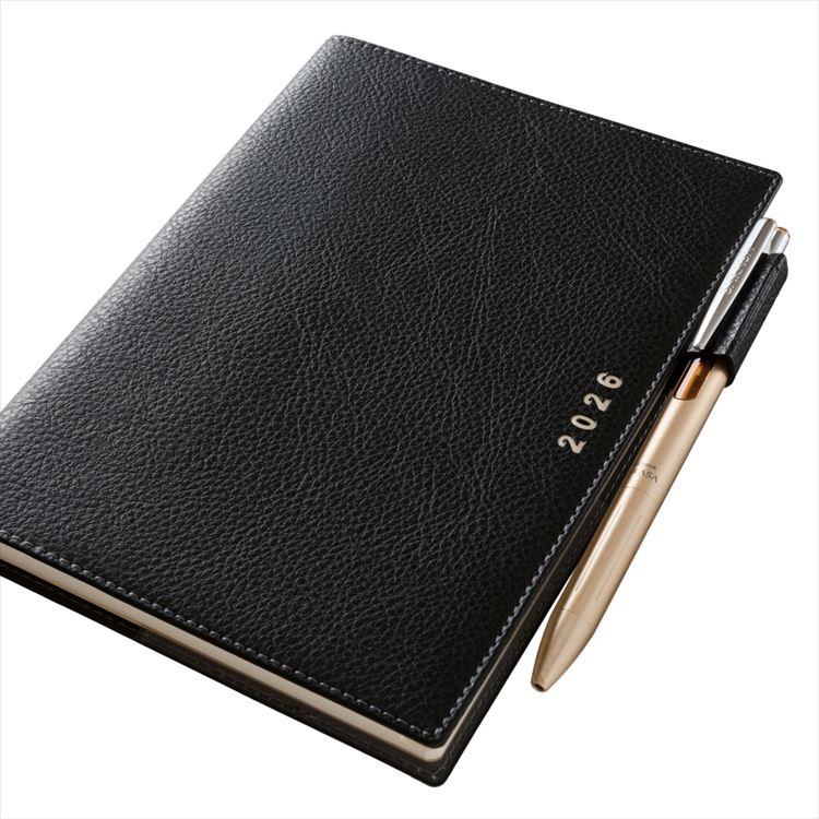 2026年4月始まり手帳 月間 B6 NOLTY キャレル1 ブラック ブラック