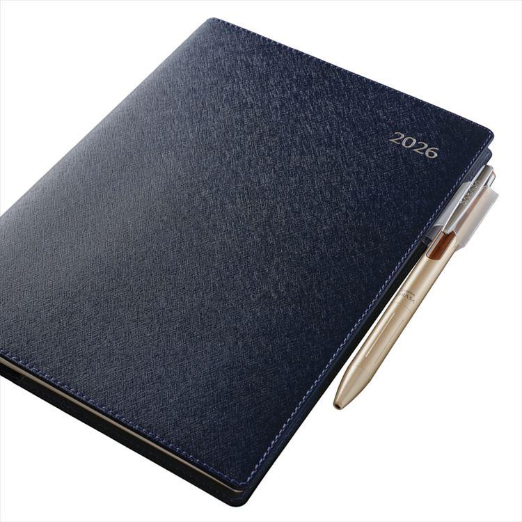 2026年4月始まり手帳 週間バーチカル A5 NOLTY ビジネスベーシック 青 青