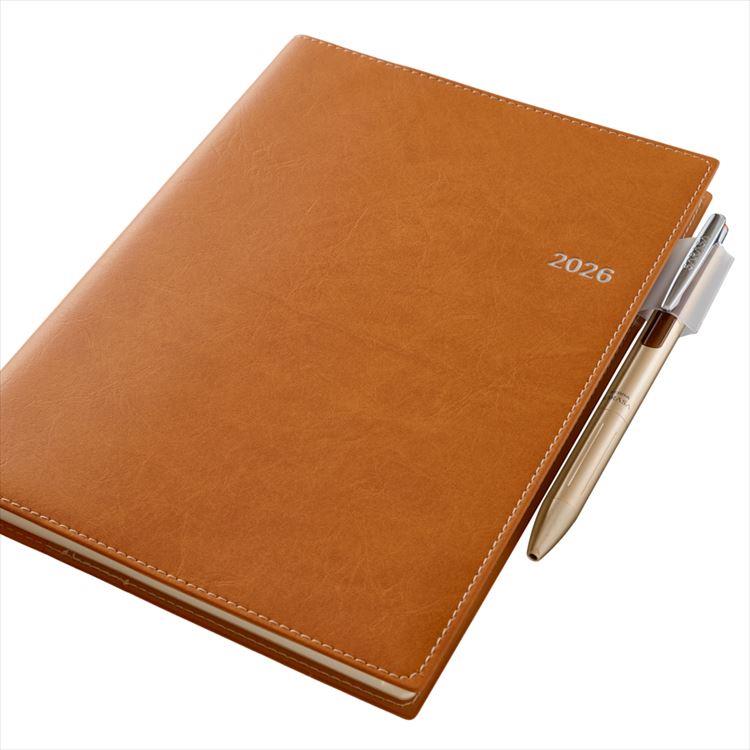 2026年4月始まり手帳 週間バーチカル A5 NOLTY アクセス4 キャメル キャメル