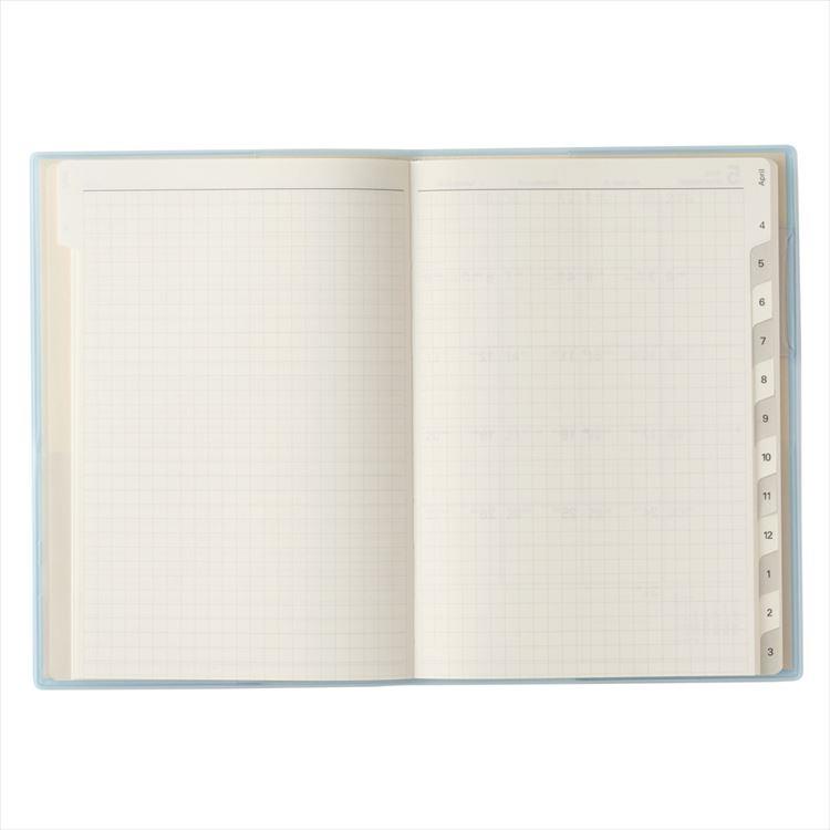 2026年4月始まり手帳 月間 B6 NOLTY アクセス Depot 日曜始まり ブルー ブルー