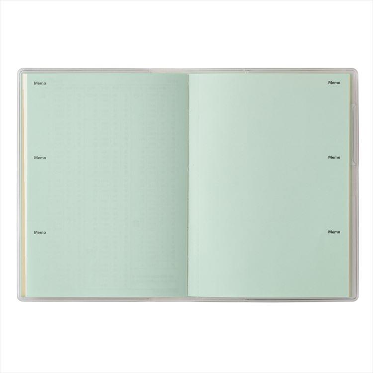 2026年4月始まり手帳 月間 B7 ペイジェム Petit-i アイダにメモ 日曜始まり ミント ミント