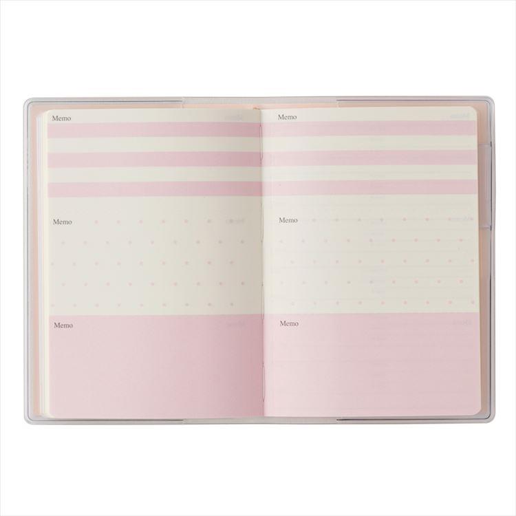 2026年4月始まり手帳 月間 B7 ペイジェム Petit 日曜始まり ライトピンク ライトピンク