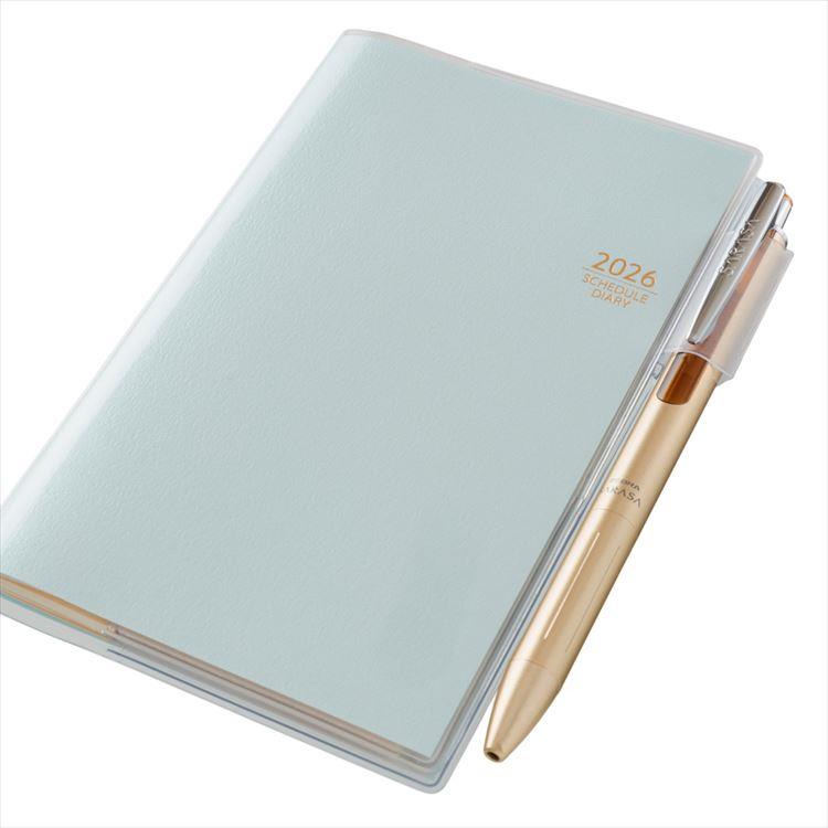 2026年4月始まり手帳 月間 B7 NOLTY スリム-i 日曜始まり ブルー ブルー