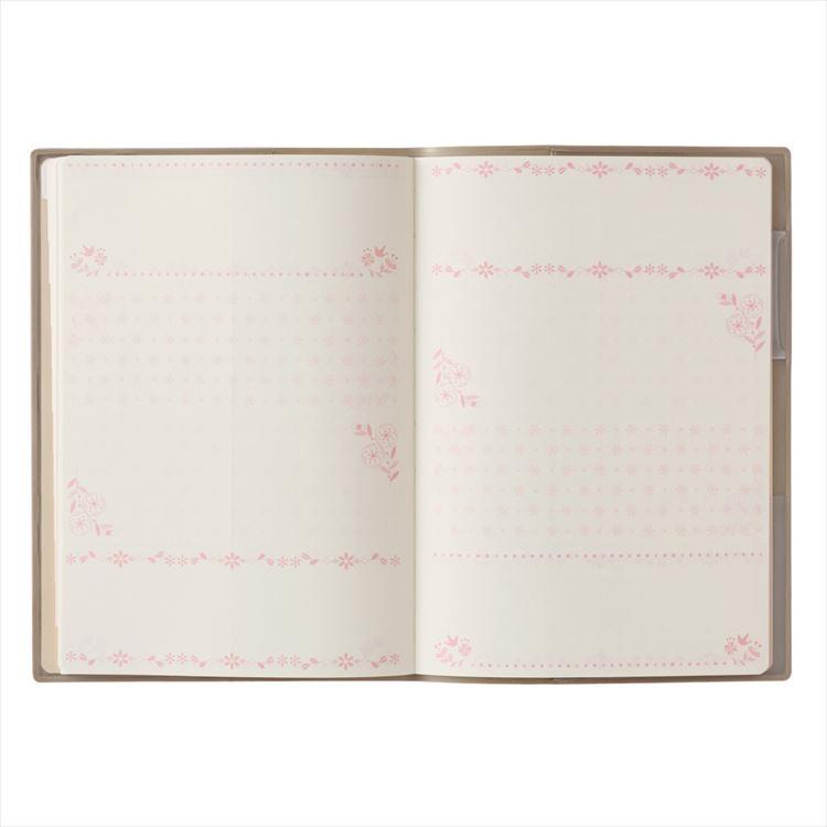 2026年4月始まり手帳 月間 B6 ペイジェム ファミリー 日曜始まり ピンク ピンク