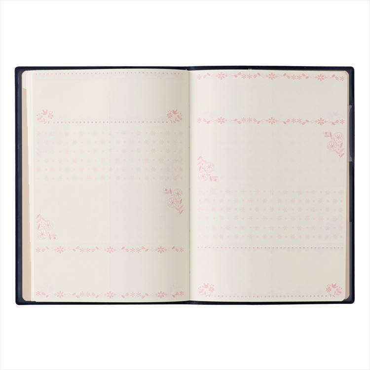 2026年4月始まり手帳 月間 B6 ペイジェム ファミリー ネイビー ネイビー