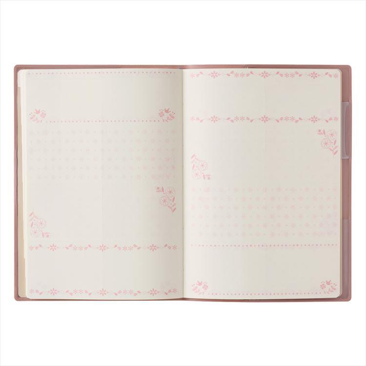 2026年4月始まり手帳 月間 B6 ペイジェム ファミリー ピンクベージュ ピンクベージュ