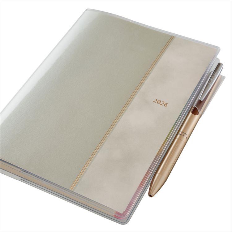 2026年4月始まり手帳 週間ブロック B6 ペイジェム グリーン グリーン