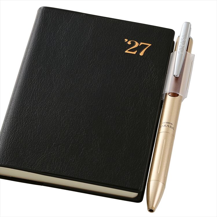 2027年1月始まり手帳 月間 B7 NOLTY ライツ 能率手帳 小型 黒 2 黒 2