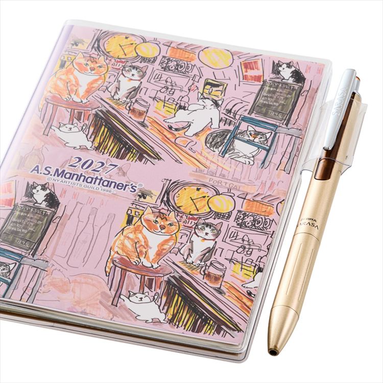 2027年1月始まり手帳 月間 A6 ペイジェム A.S.マンハッタナーズ