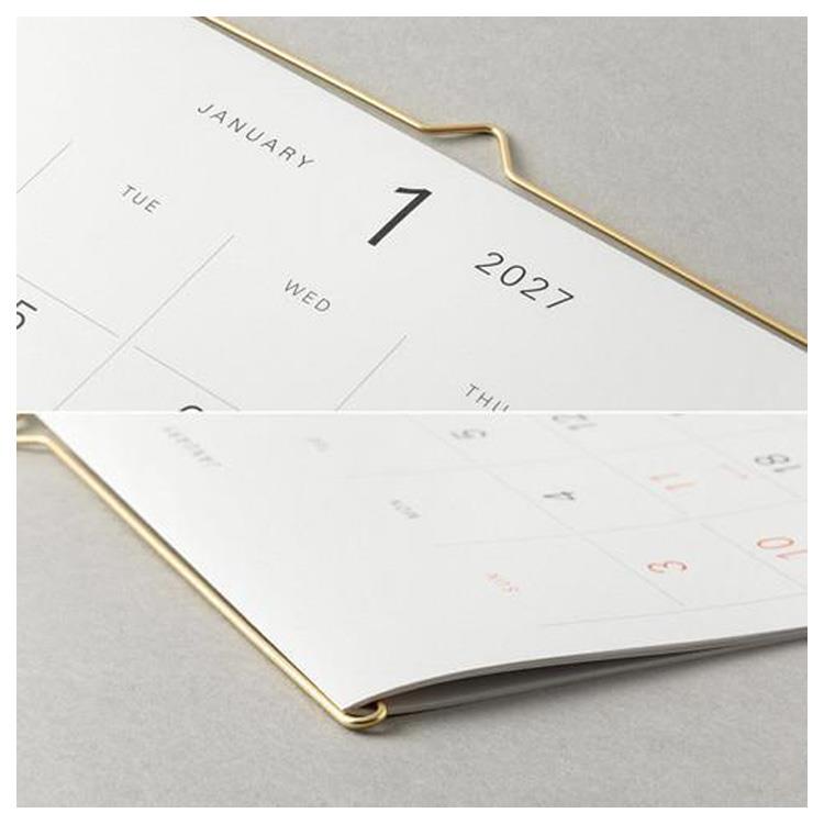 2027年1月始まり ハンガーカレンダー 壁掛け ホワイト
