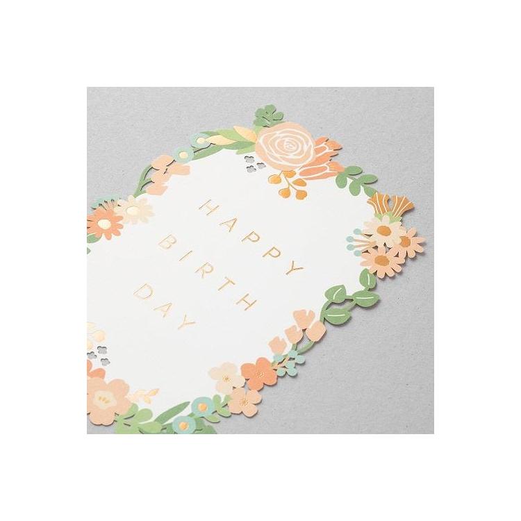 バースデーカード レーザーカット 花柄 ステーショナリー ロフト公式通販サイト Loft