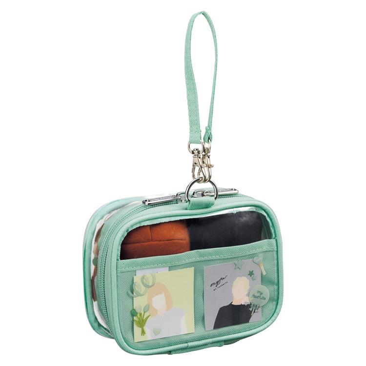 ミファ デコレーションボックスポーチ ミニミニ ワイド ベージュ ベージュ