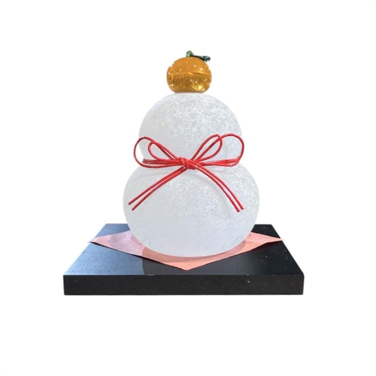 極楽寺がらす工房 鏡餅 小: ホーム＆キッチン | ロフトネットストア