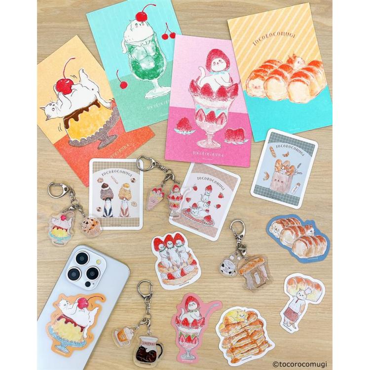 ステッカー トコロコムギ ストロベリー ストロベリー