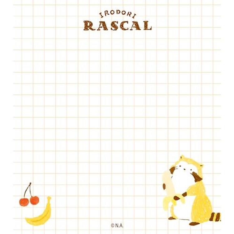 メモパッド いろどりラスカル フルーツ フルーツ