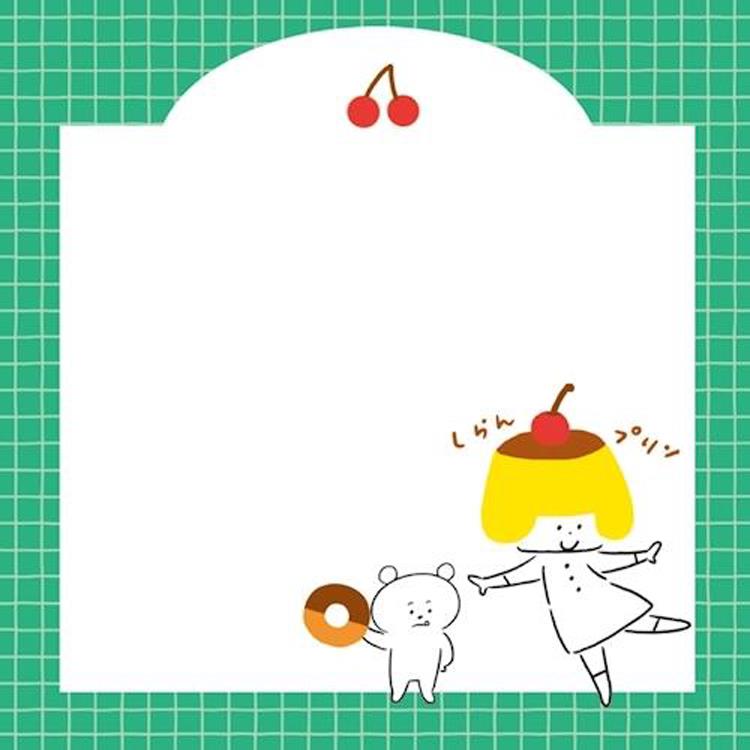 6柄アソートメモ mizutama カフェ カフェ