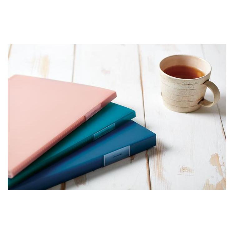 フェイバリッツ クリアファイル 40ポケット ネイビー ネイビー