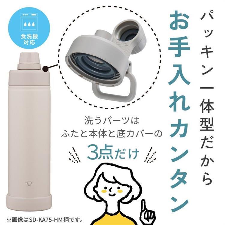 ステンレスクールボトル 750ml SD-KA75-HM グレー 水筒 グレー