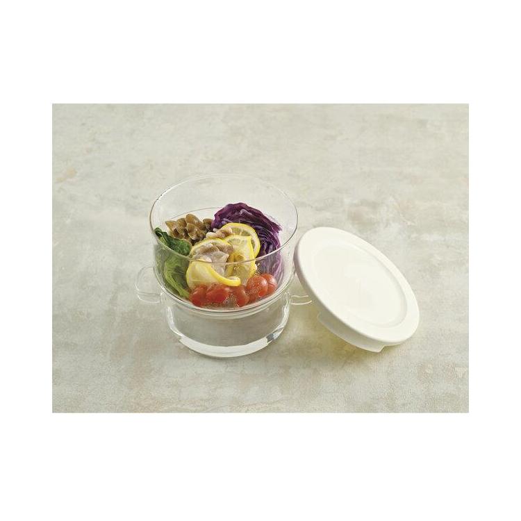 ガラスのせいろ蒸し器 クリア