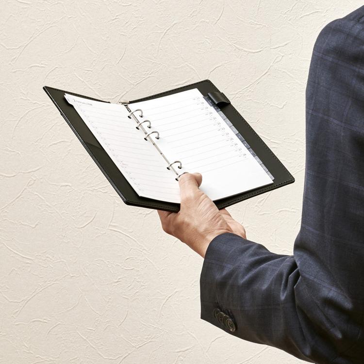 2026年1月始まりシステム手帳用リフィル バイブル 月間 データプラン 見開き1ヶ月