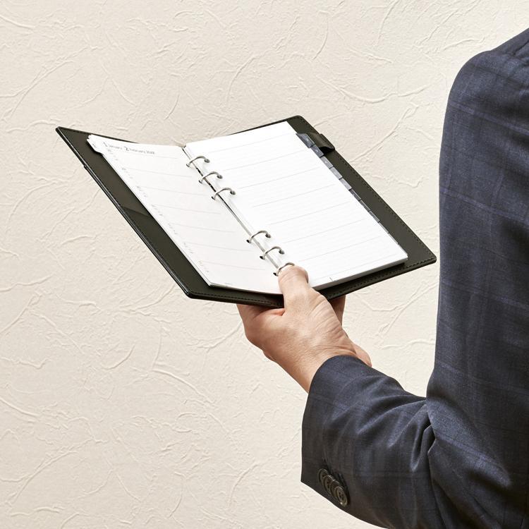 2026年1月始まりシステム手帳用リフィル バイブル 週間レフト データプラン 見開き片面1週間