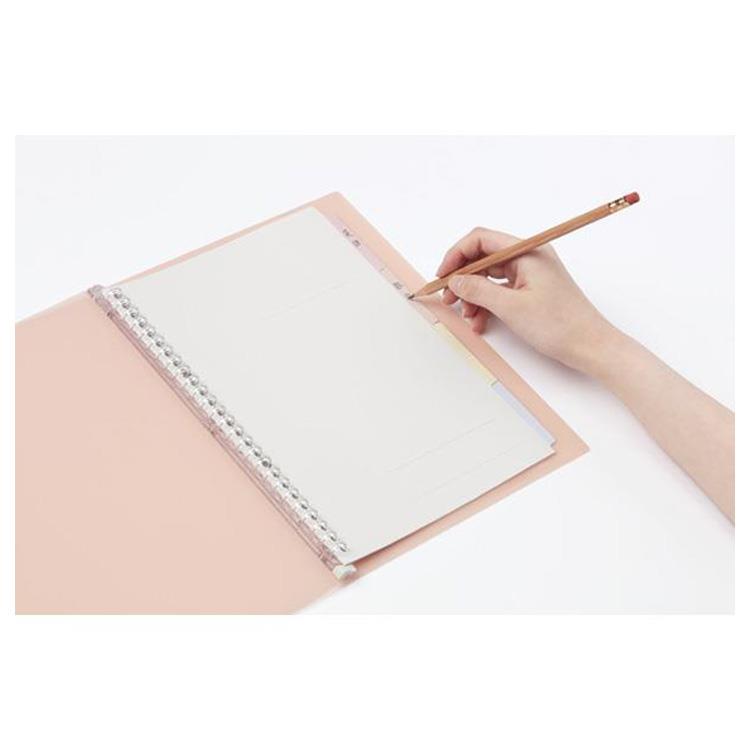 バインダー B5 カケセル クリア ライトピンク ライトピンク