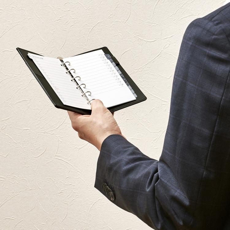 2026年1月始まりシステム手帳用リフィル ミニ6 月間 データプラン 見開き1ヶ月