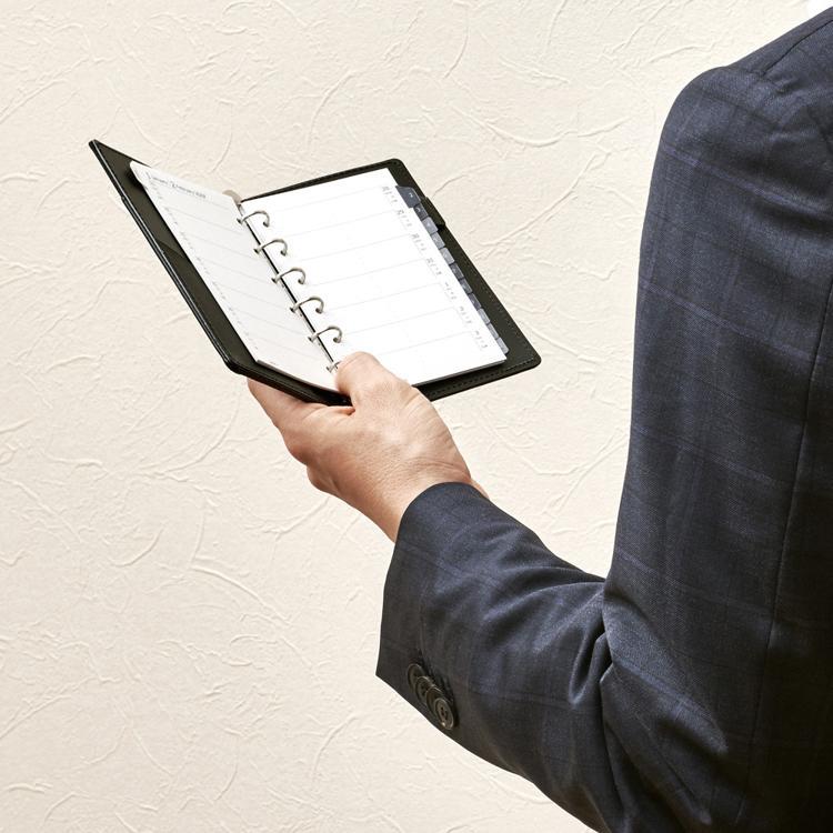 2026年1月始まりシステム手帳用リフィル ミニ6 週間バーチカル データプラン 見開き2週間