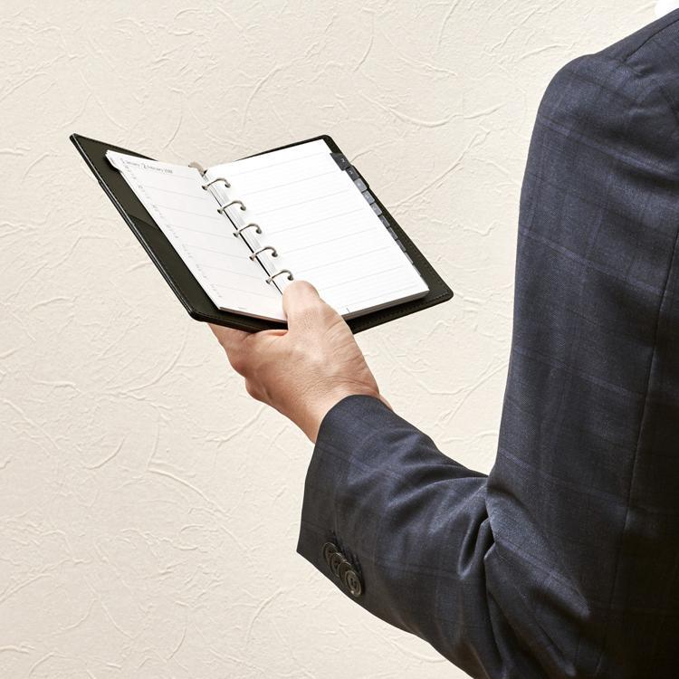 2026年1月始まりシステム手帳用リフィル ミニ6 週間レフト データプラン 見開き片面1週間