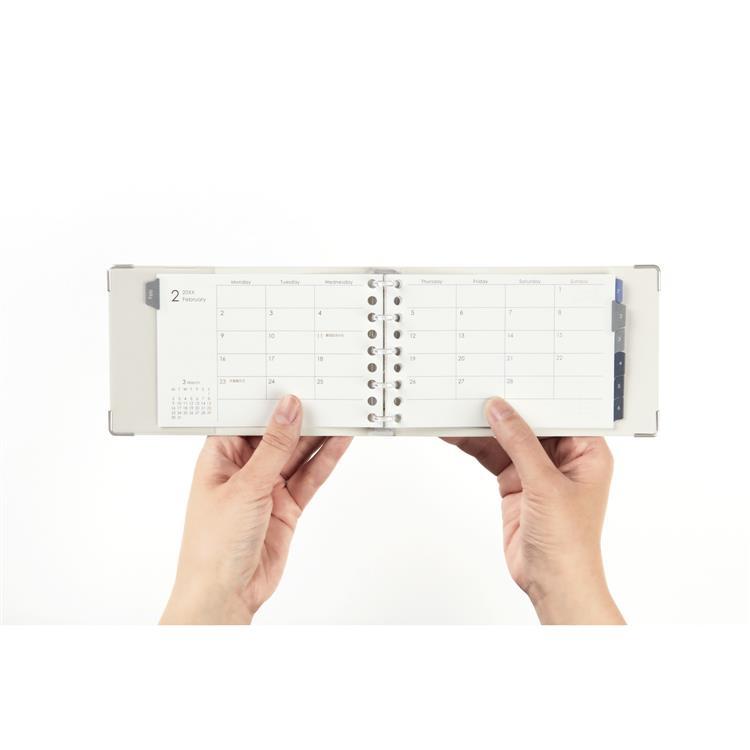 2026年1月始まり 月間 ミニ ルーズリーフダイアリー