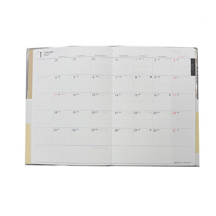 2027年1月始まり手帳 B6 月間 3年連用 ベージュ【ロフト限定】 ベージュ