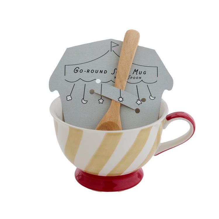 スープマグ Go-round 385ml ベージュ×レッド ベージュ×レッド