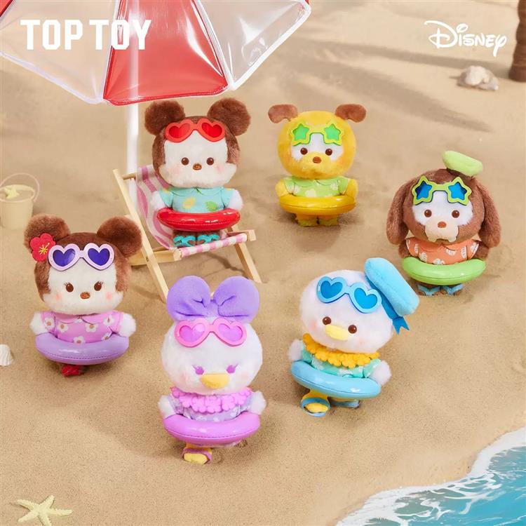 TOPTOY ディズニー 夏の浮き輪シリーズ ぬいぐるみキーホルダー