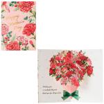 中央に立体花束