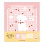 サクラと白いわんこ