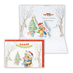 クリスマス立体カード プーハグ ディズニー ステーショナリー ロフト公式通販サイト Loft