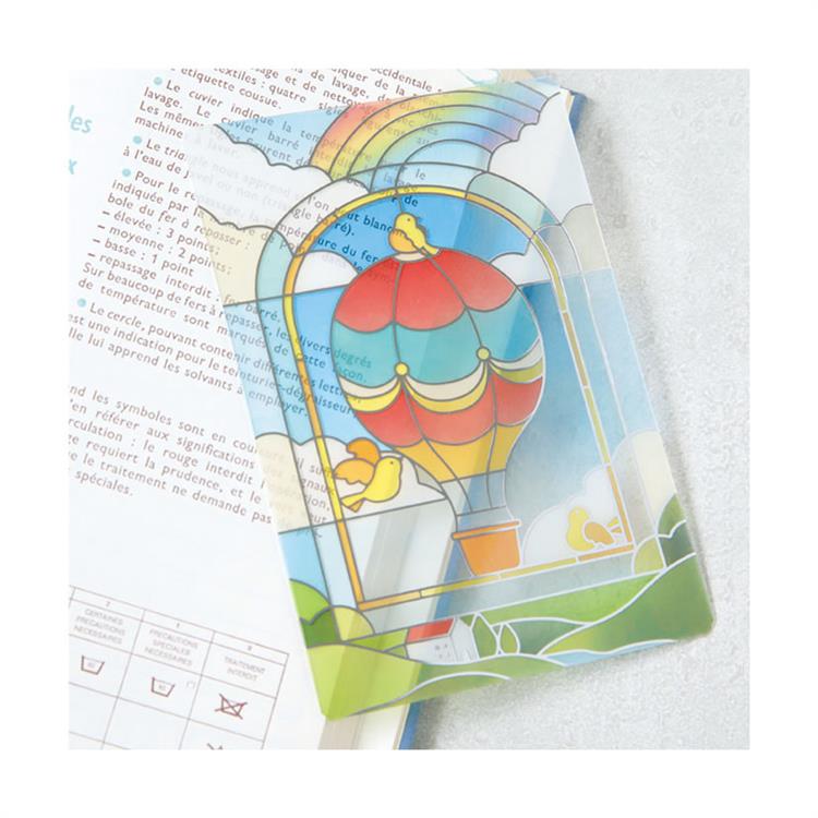 透明カード ステンドグラス 気球 ステンドグラス 気球