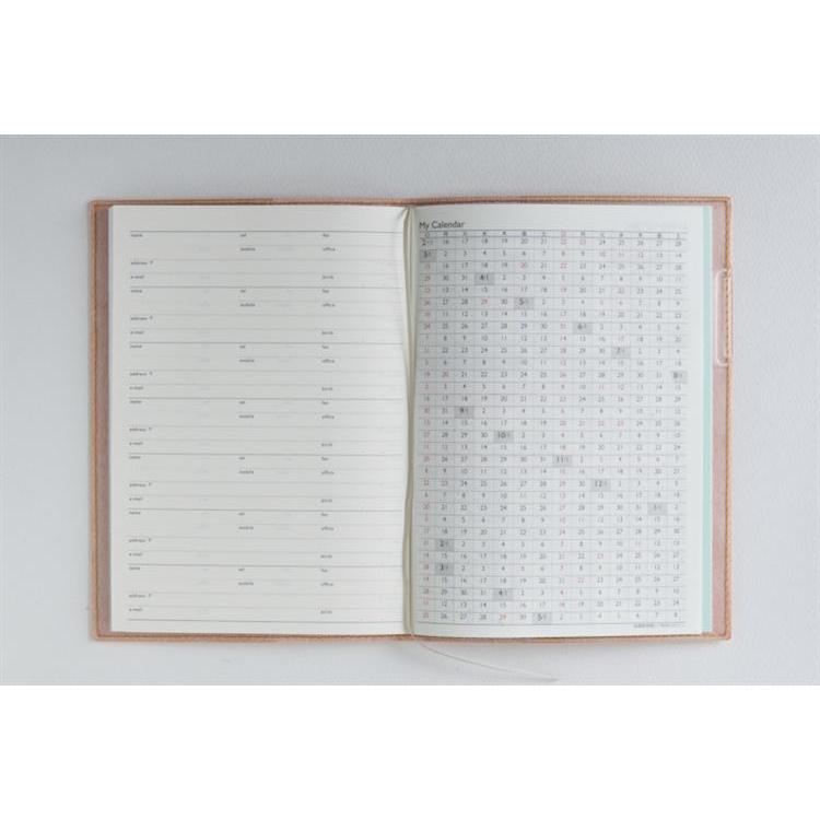 2026年3月始まり手帳 月間 B6 ディアクレール3(623)オレンジ